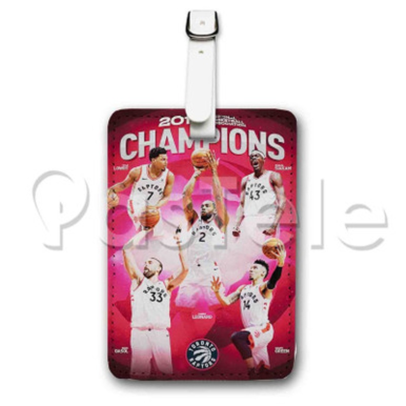 Toronto Raptors NBA Champions Custom Personalized Luggage Tags PU Leather Travel Baggage Name ID Labels