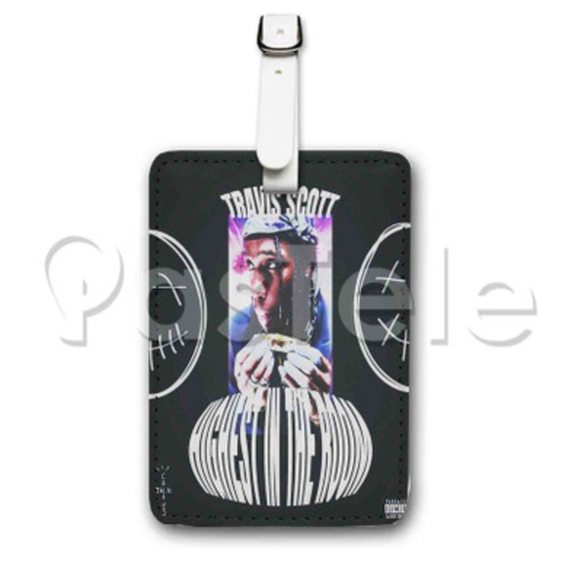 Travis Scott Highest in The Room Custom Personalized Luggage Tags PU Leather Travel Baggage Name ID Labels