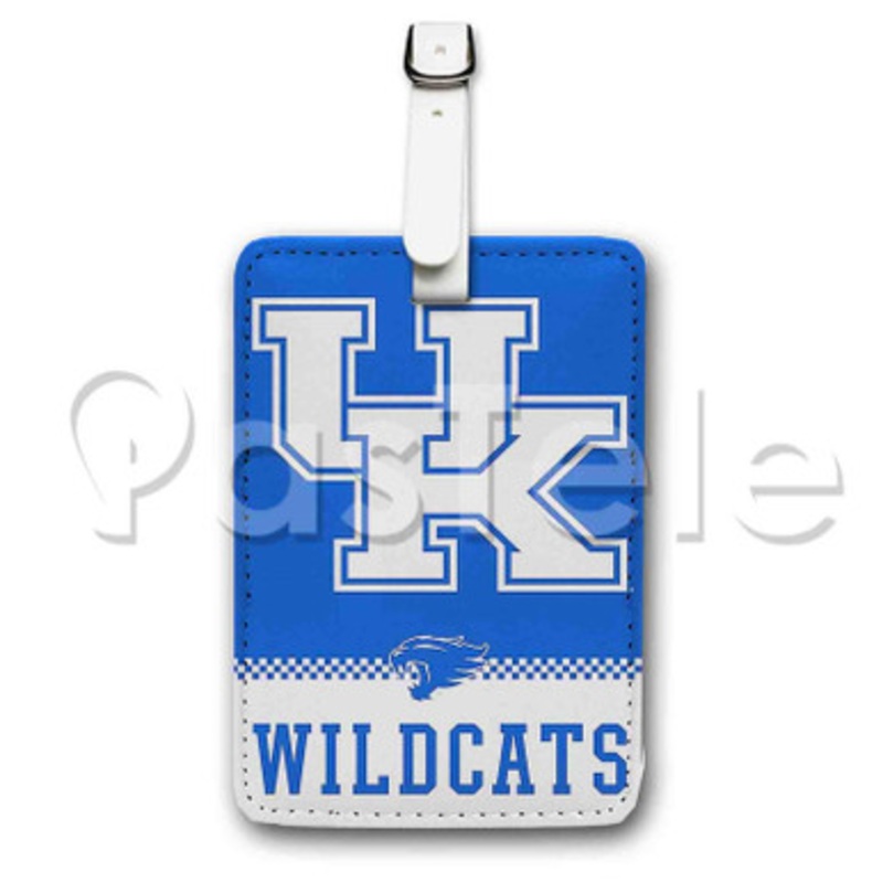 University of Kentucky Wildcats Custom Personalized Luggage Tags PU Leather Travel Baggage Name ID Labels