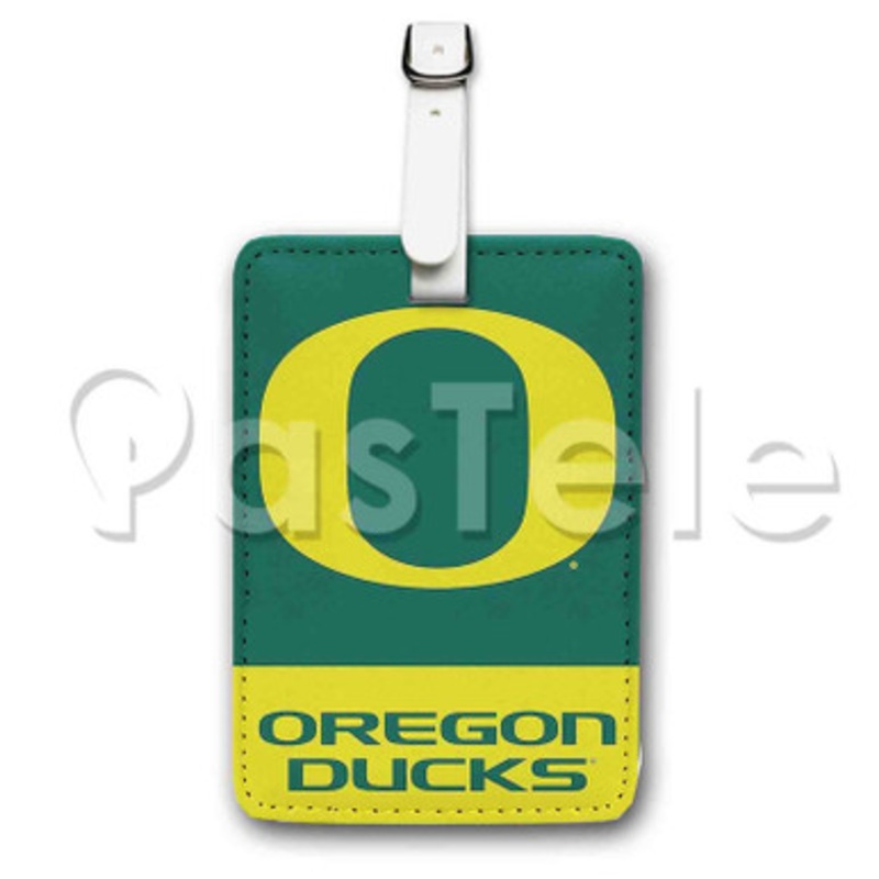 University of Oregon Ducks Custom Personalized Luggage Tags PU Leather Travel Baggage Name ID Labels