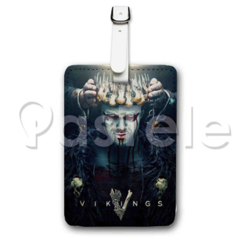 Vikings Custom Personalized Luggage Tags PU Leather Travel Baggage Name ID Labels