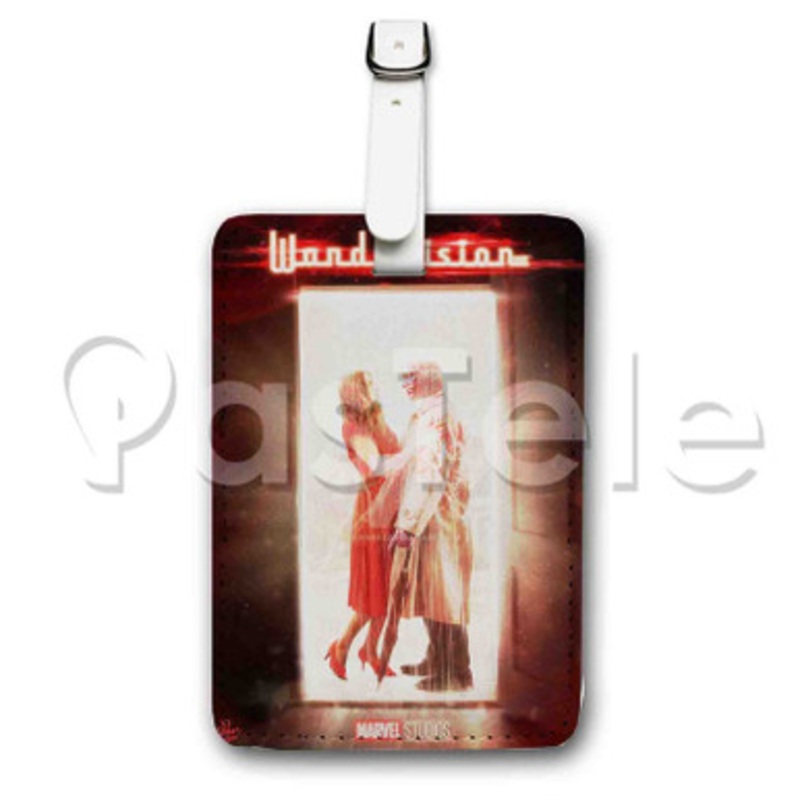 Wanda Vision Marvel Custom Personalized Luggage Tags PU Leather Travel Baggage Name ID Labels