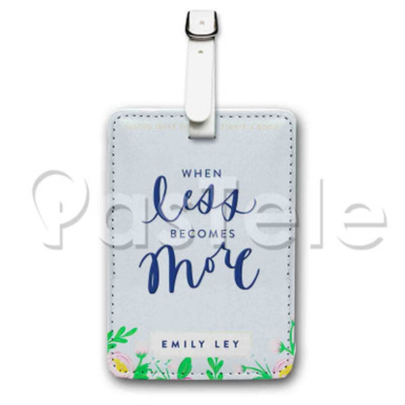 When Less Becomes More Custom Personalized Luggage Tags PU Leather Travel Baggage Name ID Labels