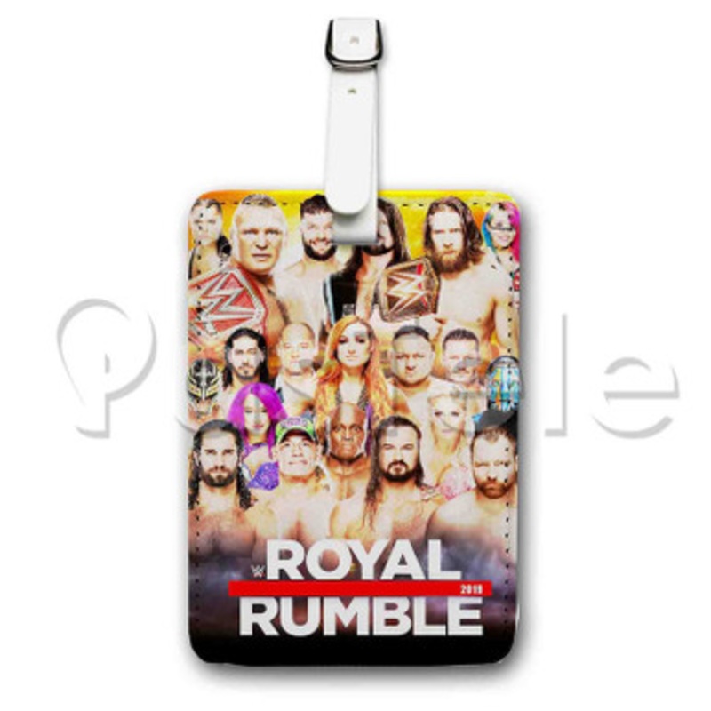 WWE Royal Rumble Custom Personalized Luggage Tags PU Leather Travel Baggage Name ID Labels