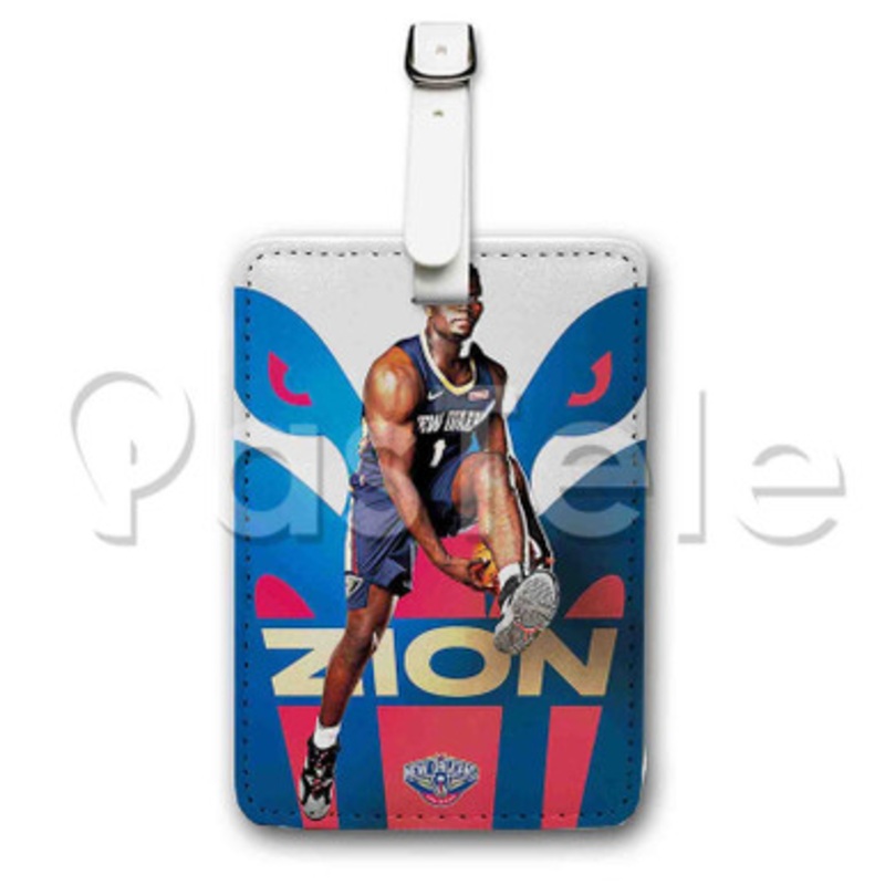 Zion Williamson New Orleans Pelicans NBA Custom Personalized Luggage Tags PU Leather Travel Baggage Name ID Labels