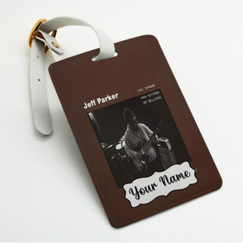 Pastele Jeff Parker Mondays at The Enfield Tennis Academy Custom Luggage Tags Personalized Name PU Leather Luggage Tag With Strap Awesome Baggage Hanging Suitcase Bag Tags Name ID Labels Travel Bag Accessories