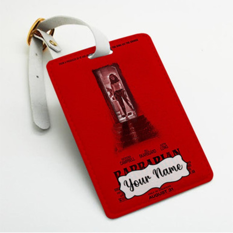 Pastele Barbarian jpeg Custom Luggage Tags Personalized Name PU Leather Luggage Tag With Strap Awesome Baggage Hanging Suitcase Bag Tags Name ID Labels Travel Bag Accessories