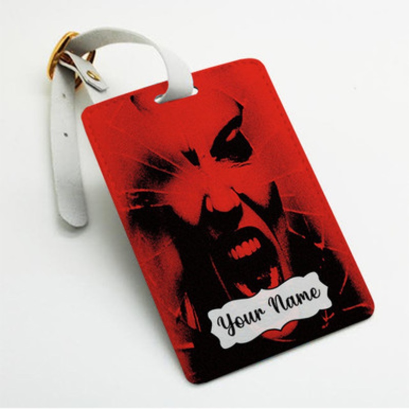 Pastele Halestorm Back From the Dead Custom Luggage Tags Personalized Name PU Leather Luggage Tag With Strap Awesome Baggage Hanging Suitcase Bag Tags Name ID Labels Travel Bag Accessories