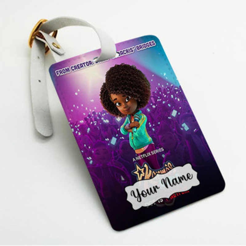 Pastele Karma s World Custom Luggage Tags Personalized Name PU Leather Luggage Tag With Strap Awesome Baggage Hanging Suitcase Bag Tags Name ID Labels Travel Bag Accessories