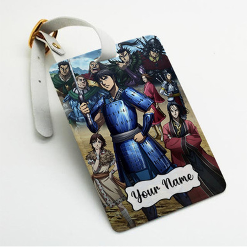 Pastele Kingdom 3rd Season Custom Luggage Tags Personalized Name PU Leather Luggage Tag With Strap Awesome Baggage Hanging Suitcase Bag Tags Name ID Labels Travel Bag Accessories