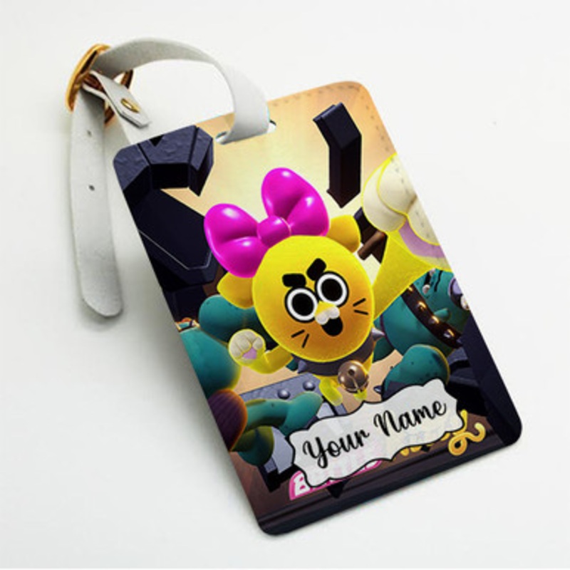 Pastele Battle Kitty Custom Luggage Tags Personalized Name PU Leather Luggage Tag With Strap Awesome Baggage Hanging Suitcase Bag Tags Name ID Labels Travel Bag Accessories