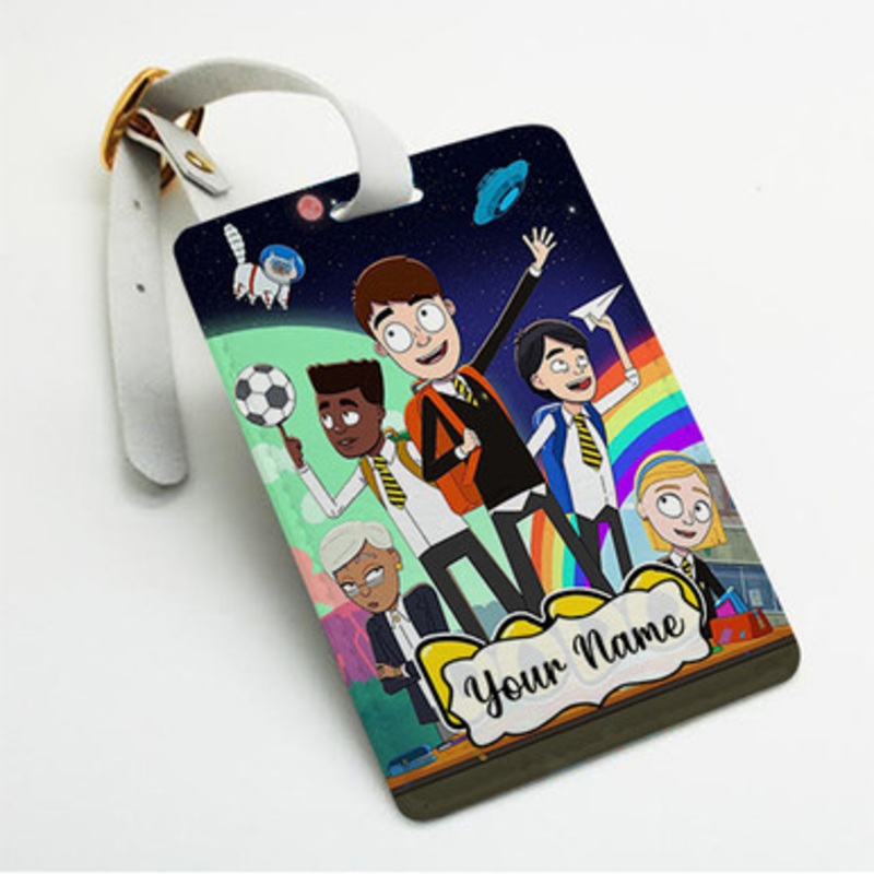 Pastele Dodo Custom Luggage Tags Personalized Name PU Leather Luggage Tag With Strap Awesome Baggage Hanging Suitcase Bag Tags Name ID Labels Travel Bag Accessories