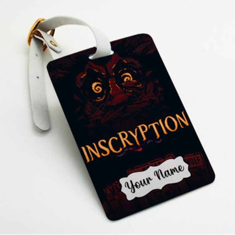 Pastele Inscryption Custom Luggage Tags Personalized Name PU Leather Luggage Tag With Strap Awesome Baggage Hanging Suitcase Bag Tags Name ID Labels Travel Bag Accessories