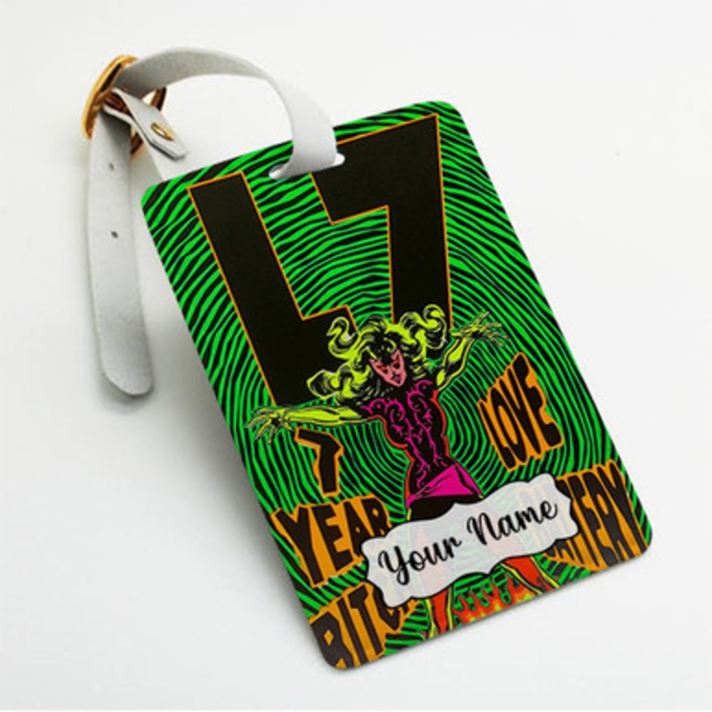 Pastele L7 7 Years Custom Luggage Tags Personalized Name PU Leather Luggage Tag With Strap Awesome Baggage Hanging Suitcase Bag Tags Name ID Labels Travel Bag Accessories