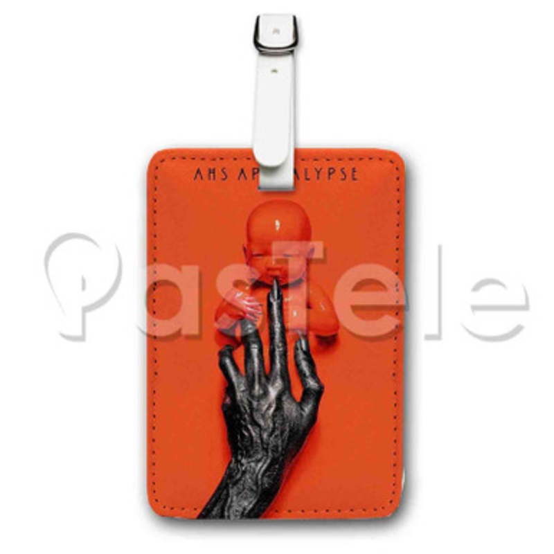 American Horror Story Apocalypse Custom Luggage Tags PU Leather Travel Baggage Name ID Labels Tag