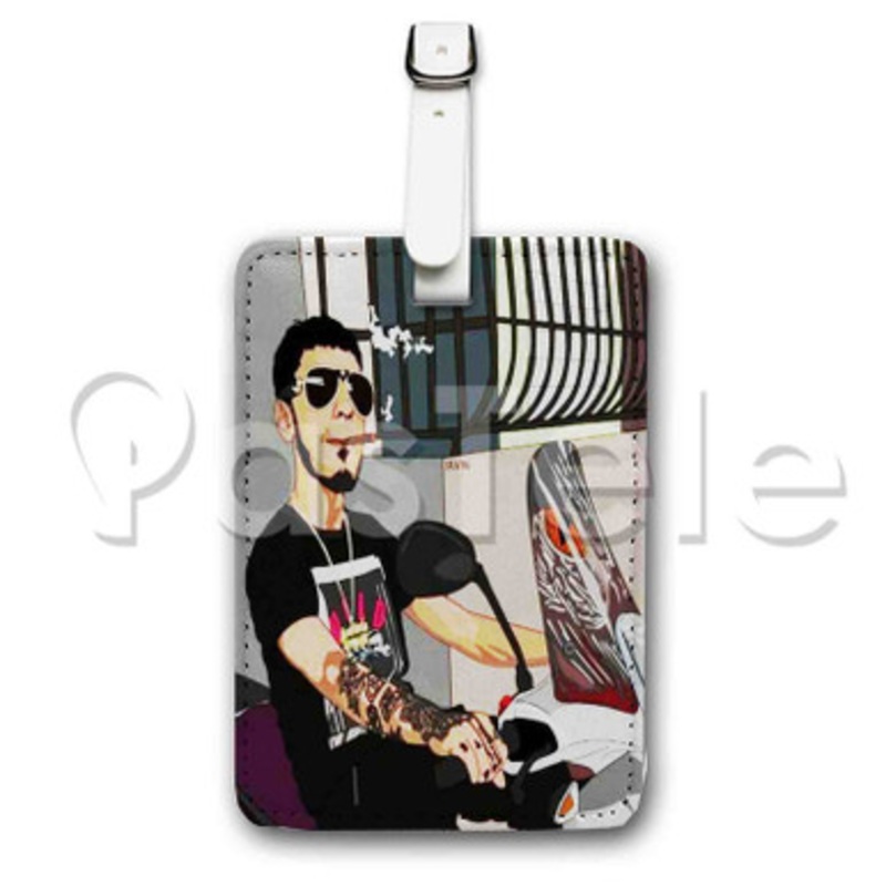 Anuel AA Custom Luggage Tags PU Leather Travel Baggage Name ID Labels Tag