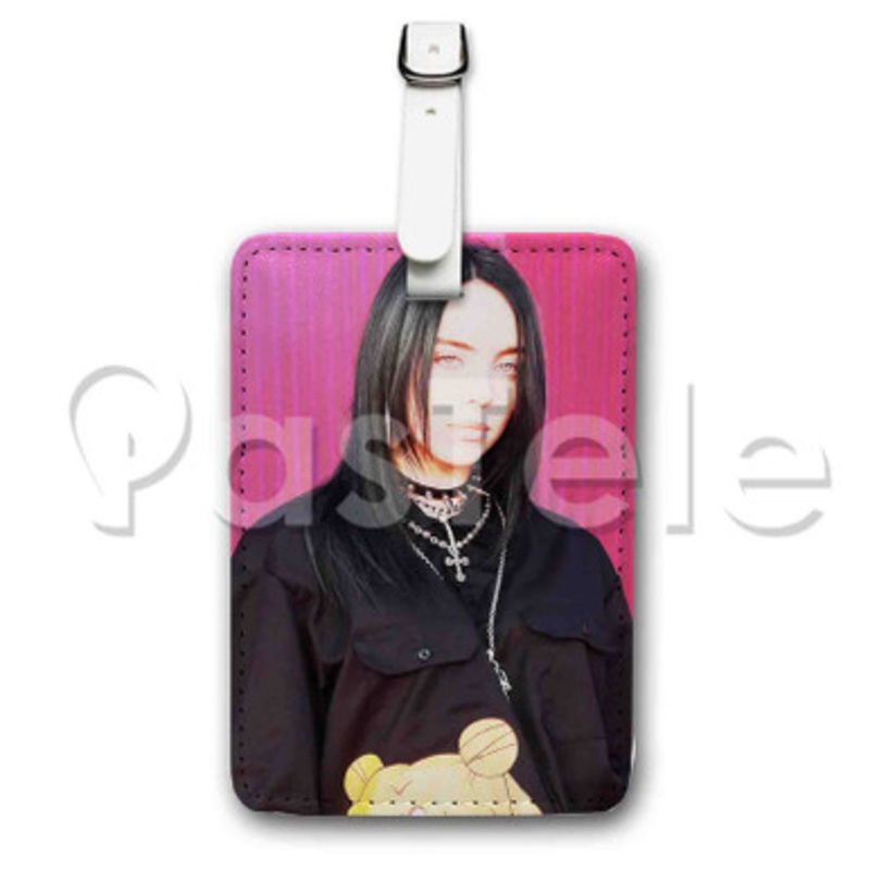 Billie Eilis 2 Custom Luggage Tags PU Leather Travel Baggage Name ID Labels Tag