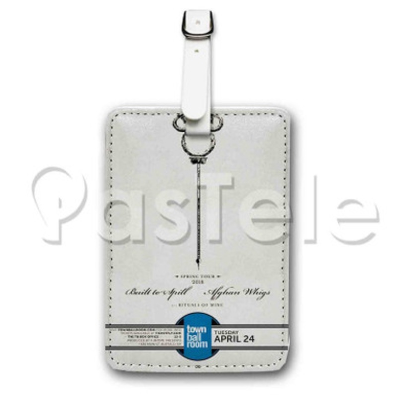 Built To Spill The Afghan Whigs Custom Luggage Tags PU Leather Travel Baggage Name ID Labels Tag