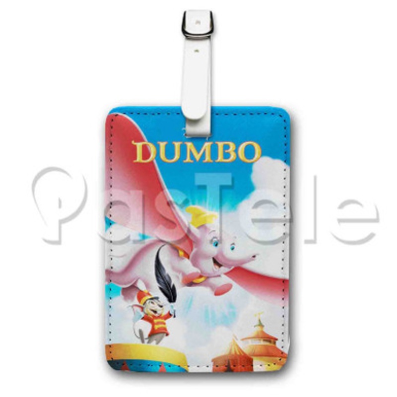 Disney Dumbo The Movie Custom Luggage Tags PU Leather Travel Baggage Name ID Labels Tag