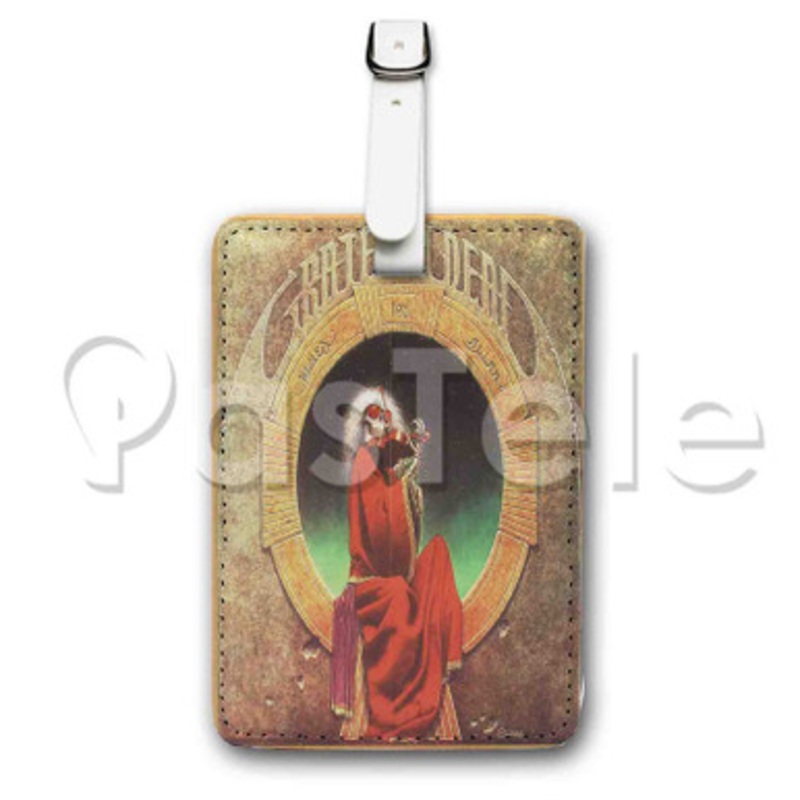 Grateful Dead Blues For Allah Custom Luggage Tags PU Leather Travel Baggage Name ID Labels Tag