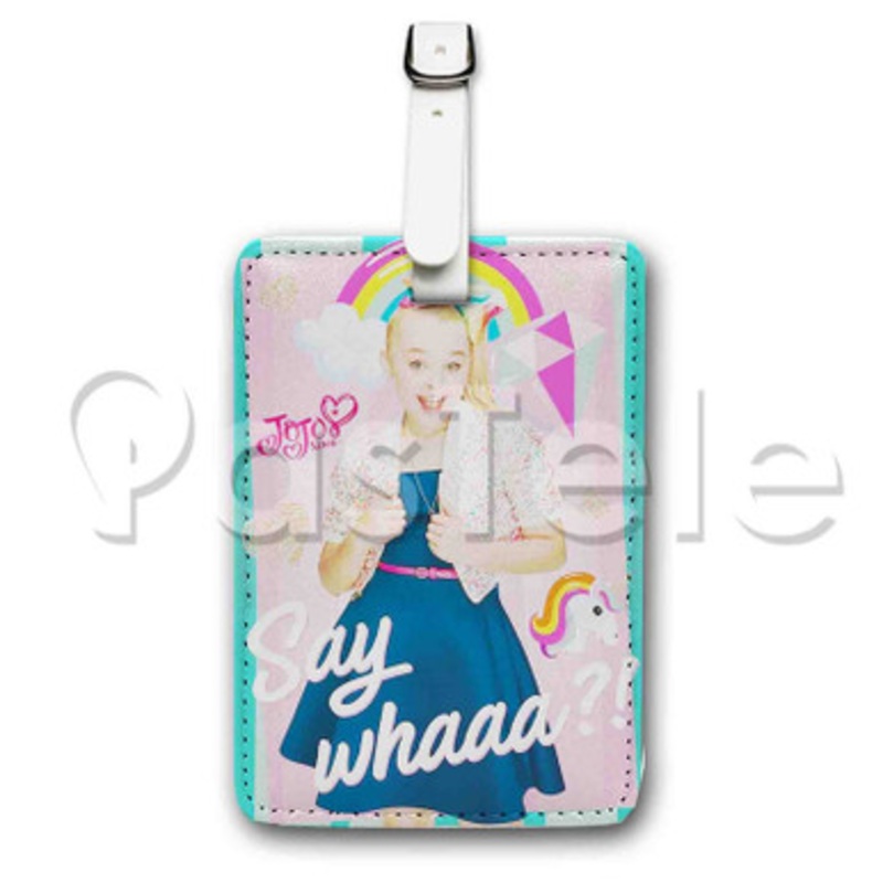 Jo Jo Siwa Say Whaa Custom Luggage Tags PU Leather Travel Baggage Name ID Labels Tag