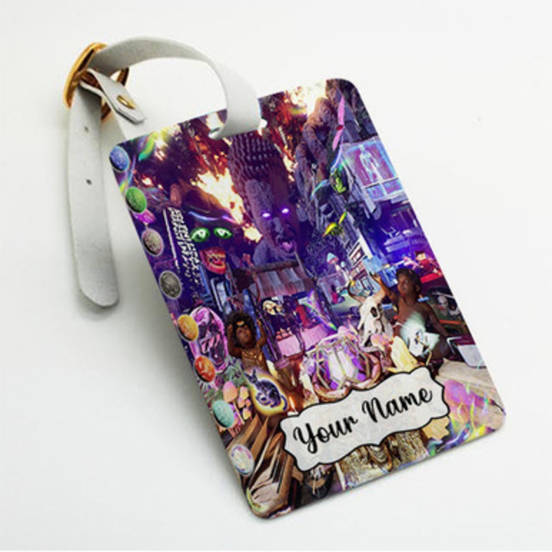 Pastele ilk Money I Don t Give a Fuck About This Rap Shit Imma Just Drop Until I Don t Feel Like It Anymore Custom Luggage Tags Name PU Leather Luggage Tag With Strap Awesome Baggage Hanging Suitcase Bag Tags Name ID Labels Travel Bag Accessories