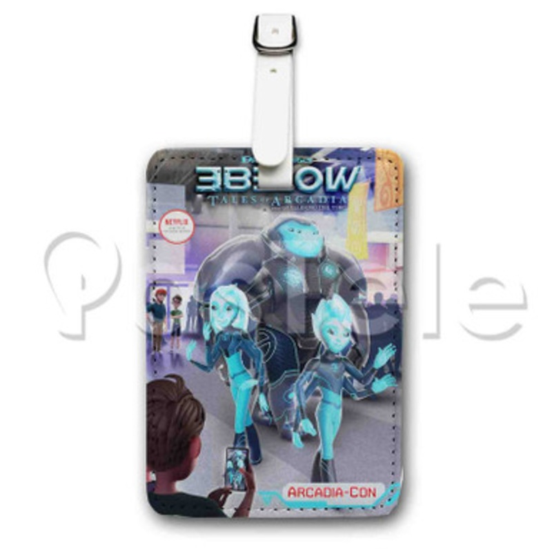 3 Below Custom Luggage Tags PU Leather Travel Baggage Name ID Labels Tag