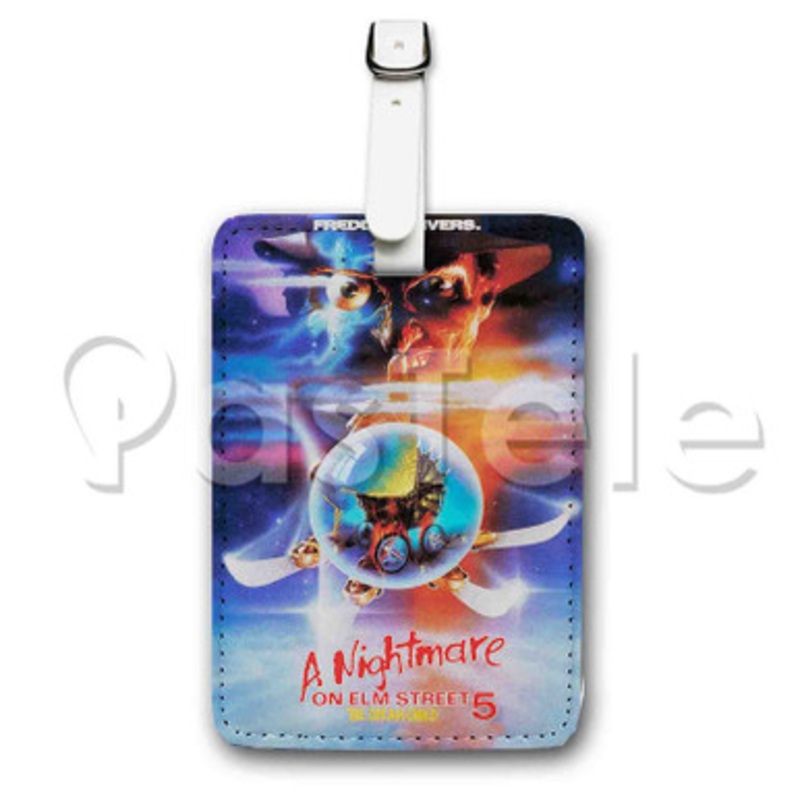 A Nightmare on Elm Street 5 The Dream Child Custom Luggage Tags PU Leather Travel Baggage Name ID Labels Tag