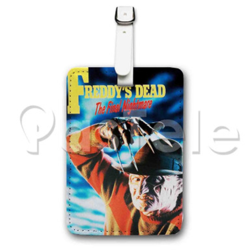A Nightmare on Elm Street Freddy s Dead The Final Nightmare 2 Custom Luggage Tags PU Leather Travel Baggage Name ID Labels Tag