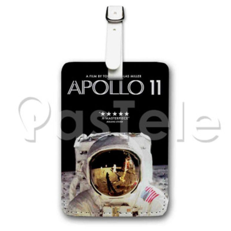 APOLLO 11 Custom Luggage Tags PU Leather Travel Baggage Name ID Labels Tag
