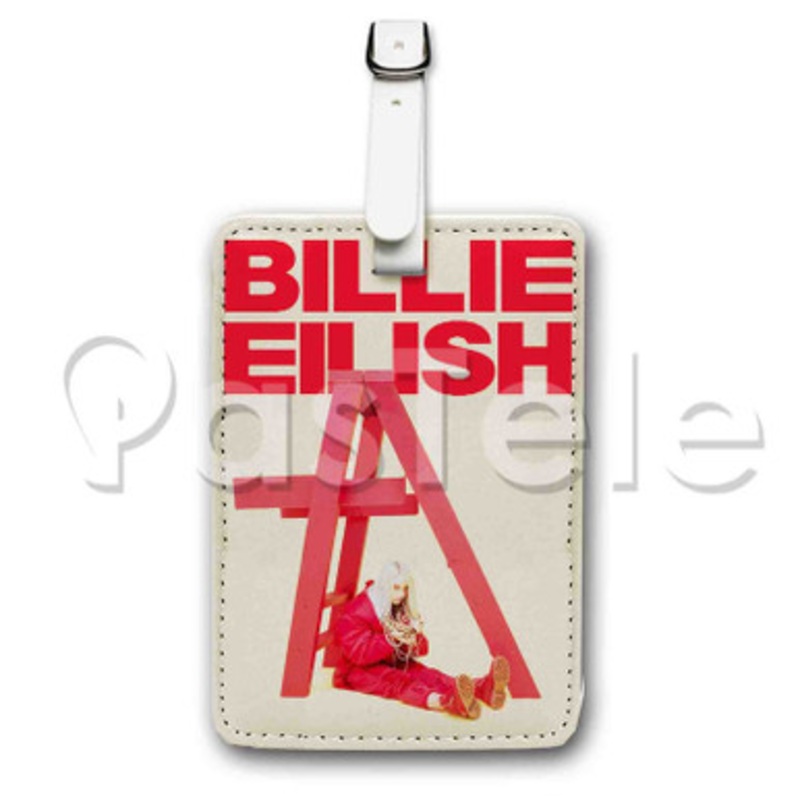 Billie Eilish dont smile at me Custom Luggage Tags PU Leather Travel Baggage Name ID Labels Tag