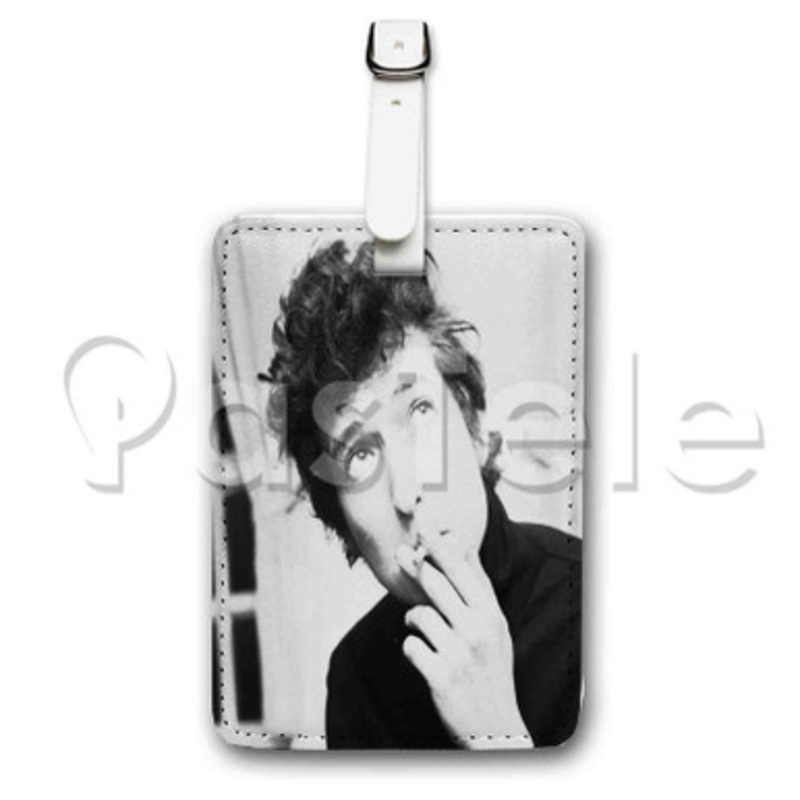 Bob Dylan Custom Luggage Tags PU Leather Travel Baggage Name ID Labels Tag