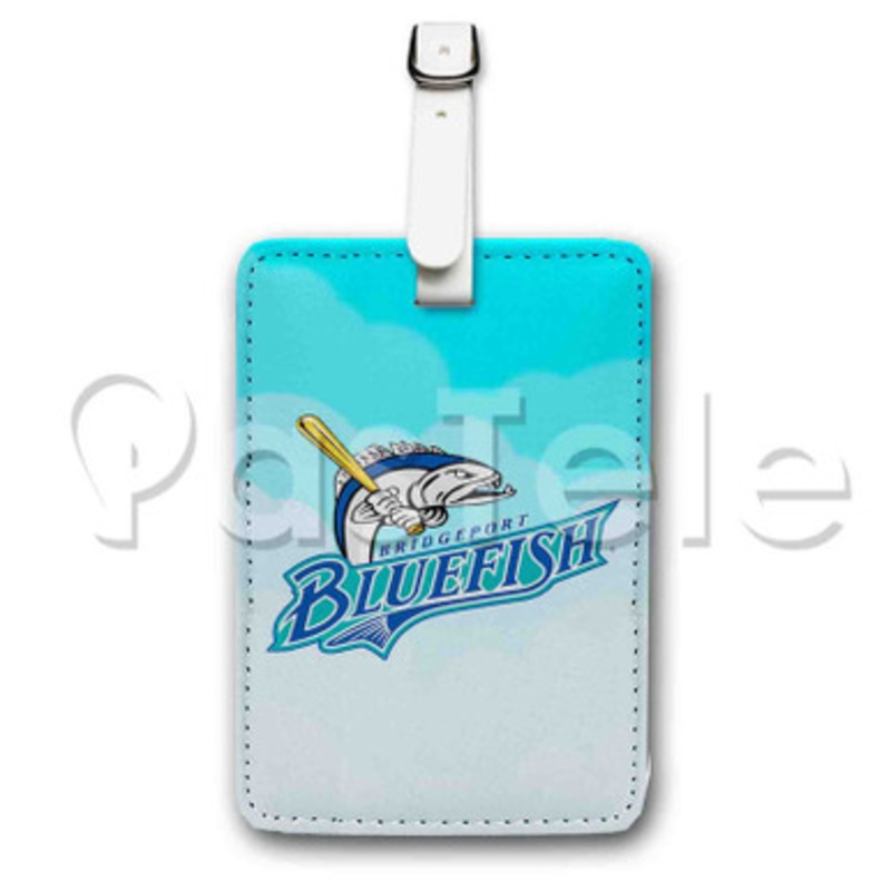 Bridgeport Bluefish Custom Luggage Tags PU Leather Travel Baggage Name ID Labels Tag