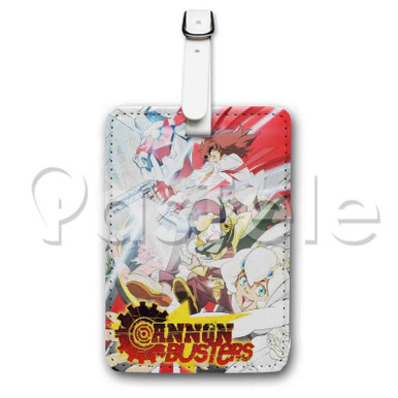 Cannon Busters Custom Luggage Tags PU Leather Travel Baggage Name ID Labels Tag