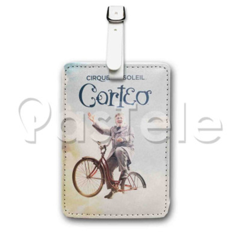 Cirque du Soleil Corteo Custom Luggage Tags PU Leather Travel Baggage Name ID Labels Tag