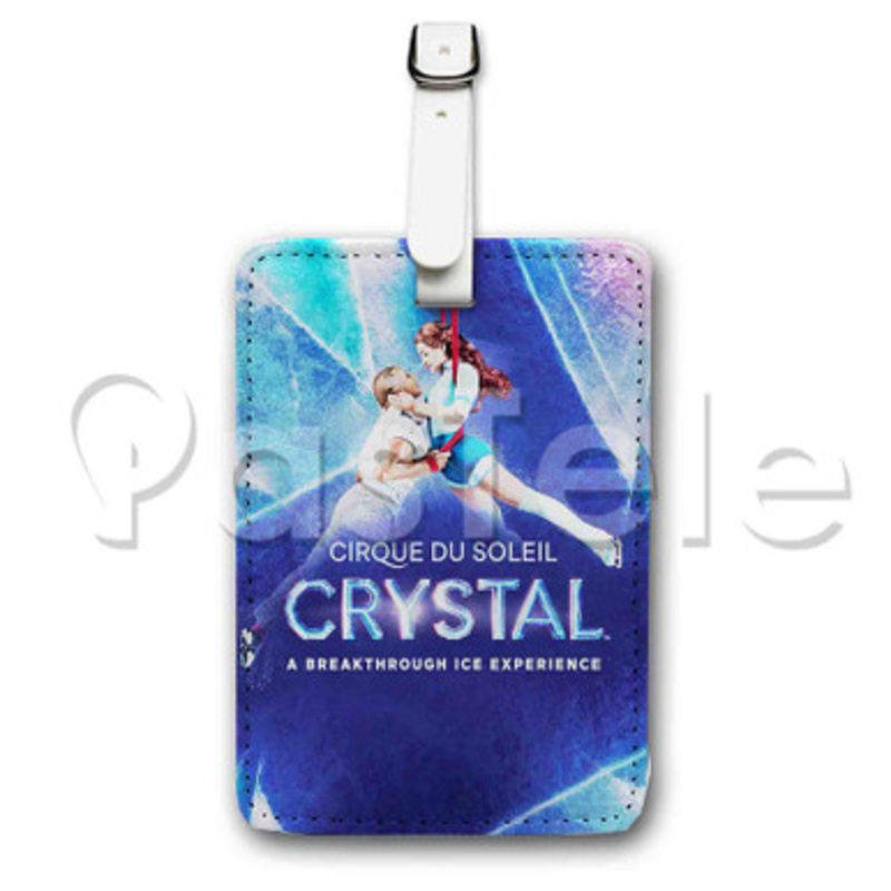 Cirque du Soleil Crystal 2 Custom Luggage Tags PU Leather Travel Baggage Name ID Labels Tag