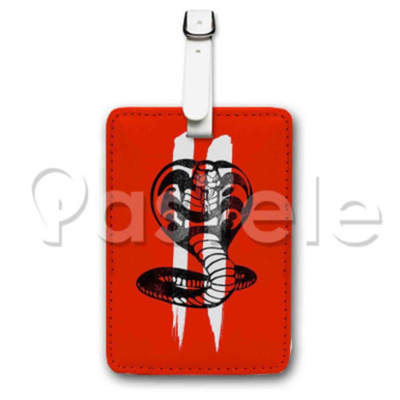 Cobra Kai Custom Luggage Tags PU Leather Travel Baggage Name ID Labels Tag