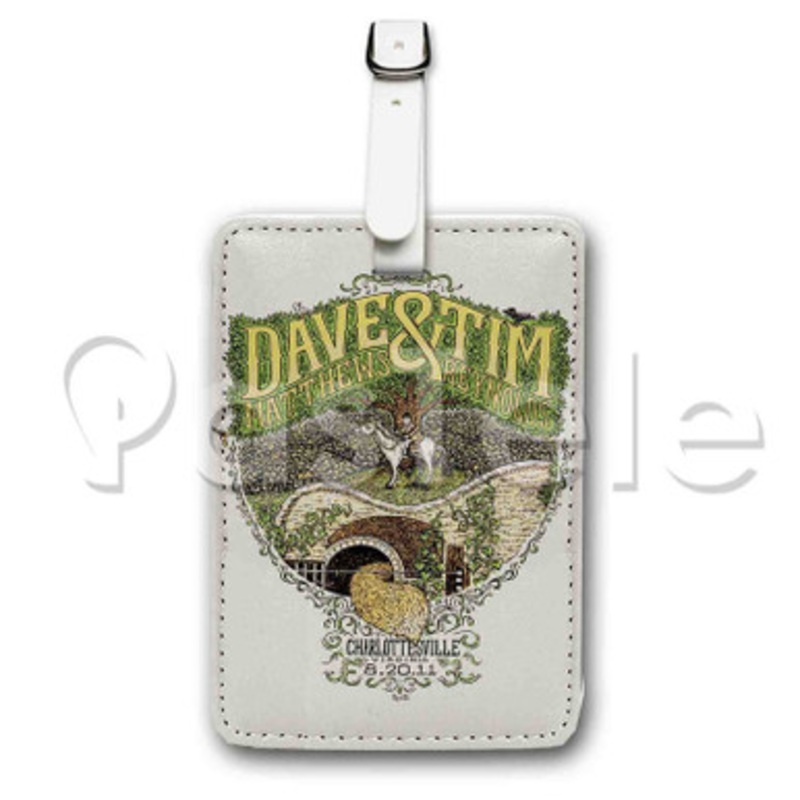 Dave Matthews Band Custom Luggage Tags PU Leather Travel Baggage Name ID Labels Tag