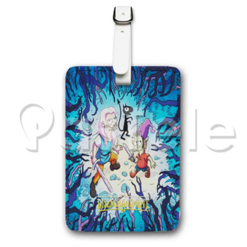 Disenchantment Custom Luggage Tags PU Leather Travel Baggage Name ID Labels Tag