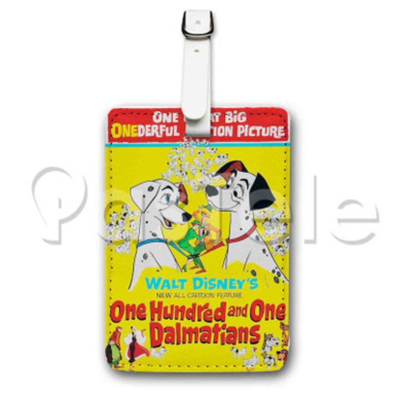 Disney 101 Dalmatians Custom Luggage Tags PU Leather Travel Baggage Name ID Labels Tag