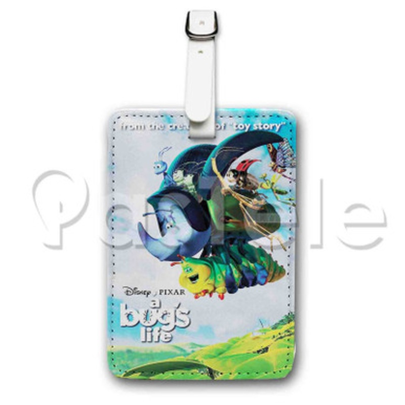 Disney Pixar s A Bug s Life Custom Luggage Tags PU Leather Travel Baggage Name ID Labels Tag