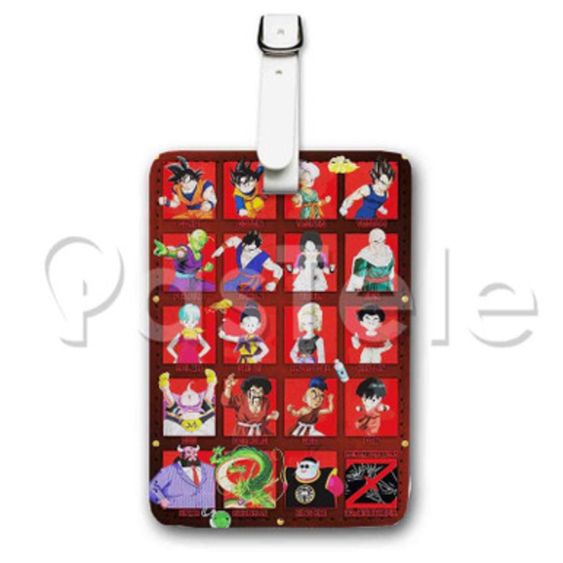 Dragon Ball Z Characters Custom Luggage Tags PU Leather Travel Baggage Name ID Labels Tag