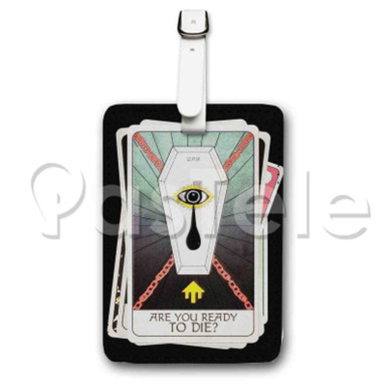 Earth Gang Ready To Die Custom Luggage Tags PU Leather Travel Baggage Name ID Labels Tag