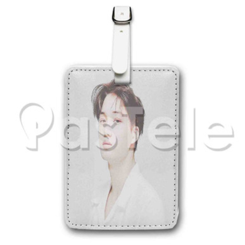 Exo Kai Custom Luggage Tags PU Leather Travel Baggage Name ID Labels Tag