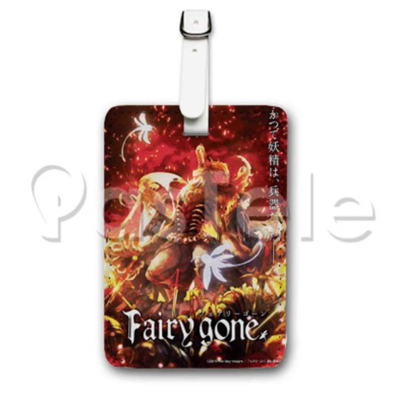 Fairy Gone Custom Luggage Tags PU Leather Travel Baggage Name ID Labels Tag