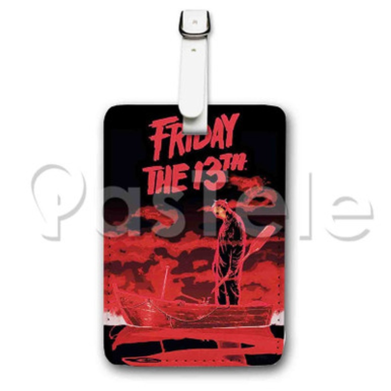 Friday The 13th Custom Luggage Tags PU Leather Travel Baggage Name ID Labels Tag