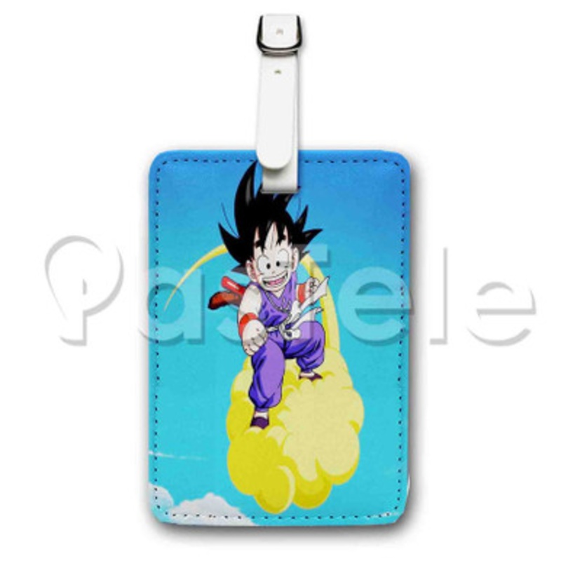 goku child Custom Luggage Tags PU Leather Travel Baggage Name ID Labels Tag