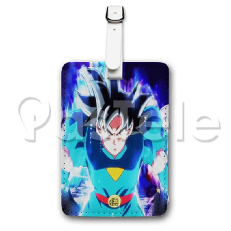 Goku Ultra Instinct Dragon Ball Heroes Custom Luggage Tags PU Leather Travel Baggage Name ID Labels Tag