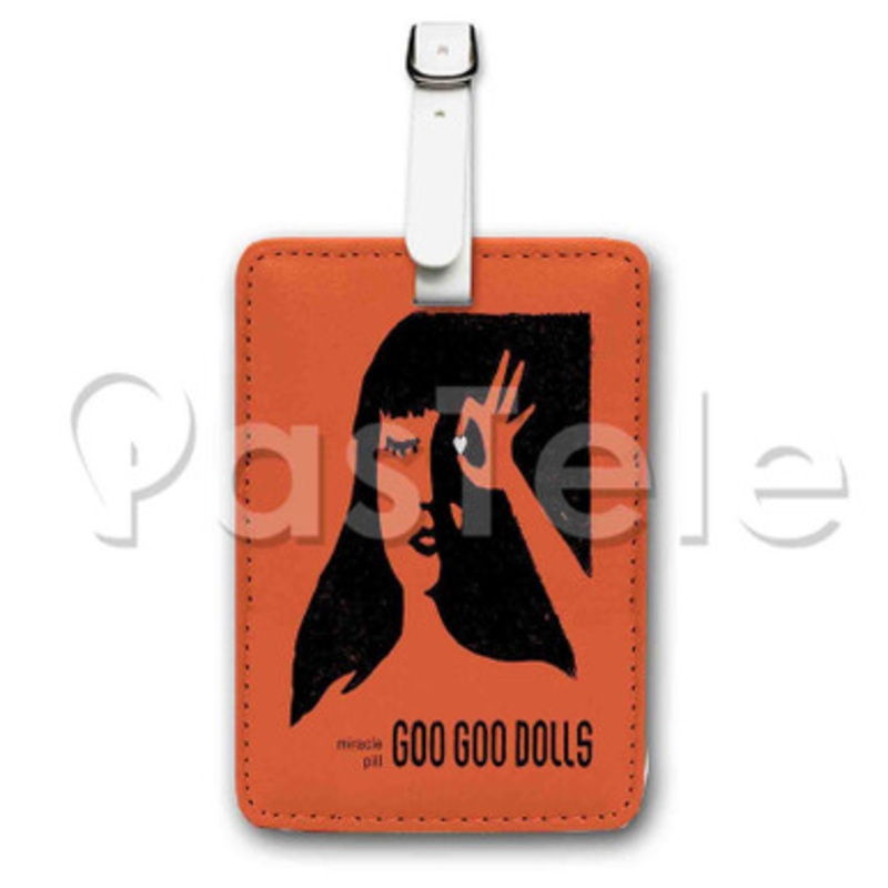 Goo Goo Dolls Miracle Pill Custom Luggage Tags PU Leather Travel Baggage Name ID Labels Tag