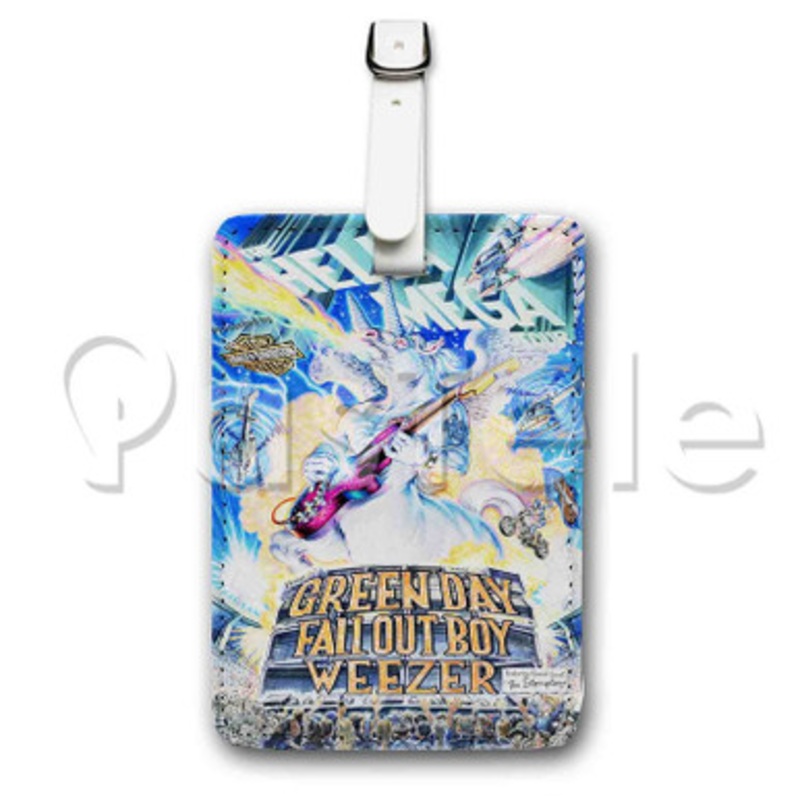 hella mega tour Custom Luggage Tags PU Leather Travel Baggage Name ID Labels Tag